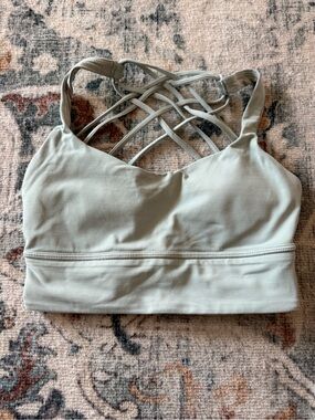 lululemon athletica Light Sage Green free to be wild longline Sports Bra